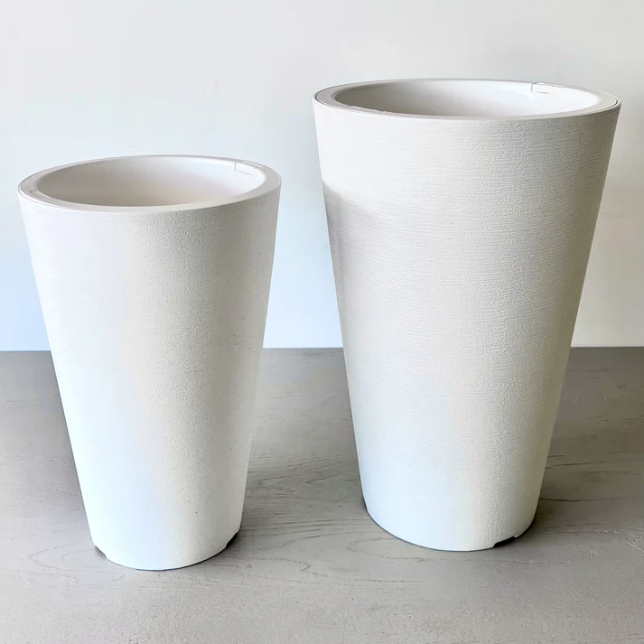 Macetero Cono Blanco