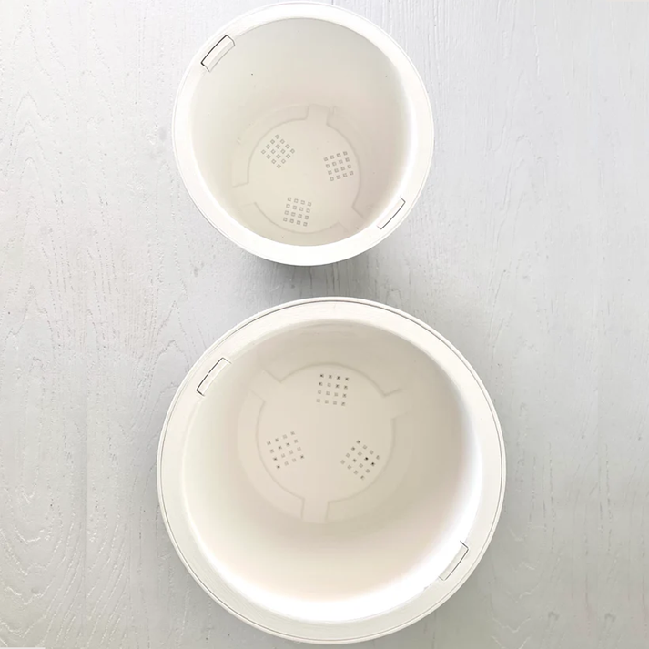 Macetero Cono Blanco