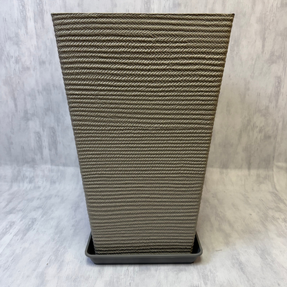 Macetero Rectangular de Soga Trenzada Gris XXL 69 cm