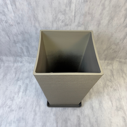 Macetero Rectangular de Soga Trenzada Gris XXL 69 cm