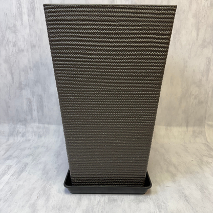 Macetero Rectangular de Soga Trenzada Negro XXL 69 cm