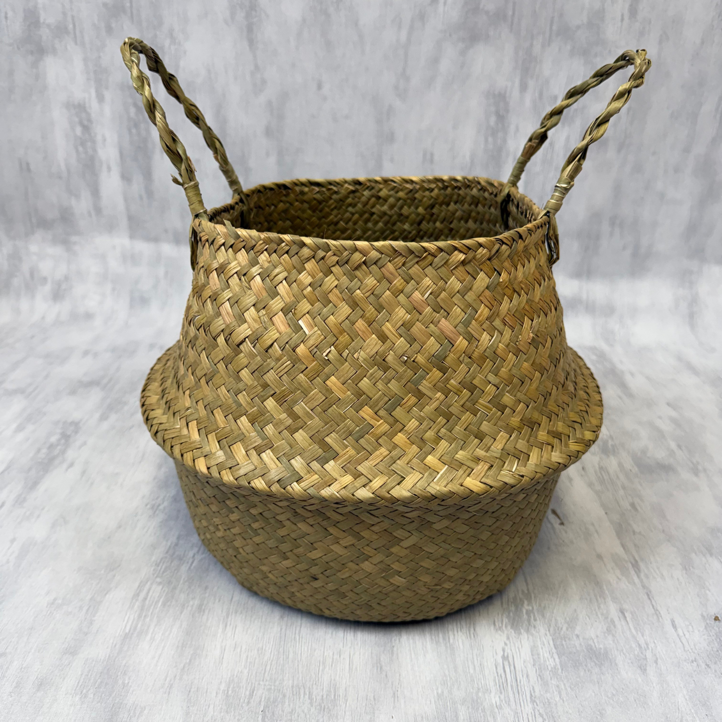 Macetero de Yute Tejido a Mano | Cesta Boho 25 cm