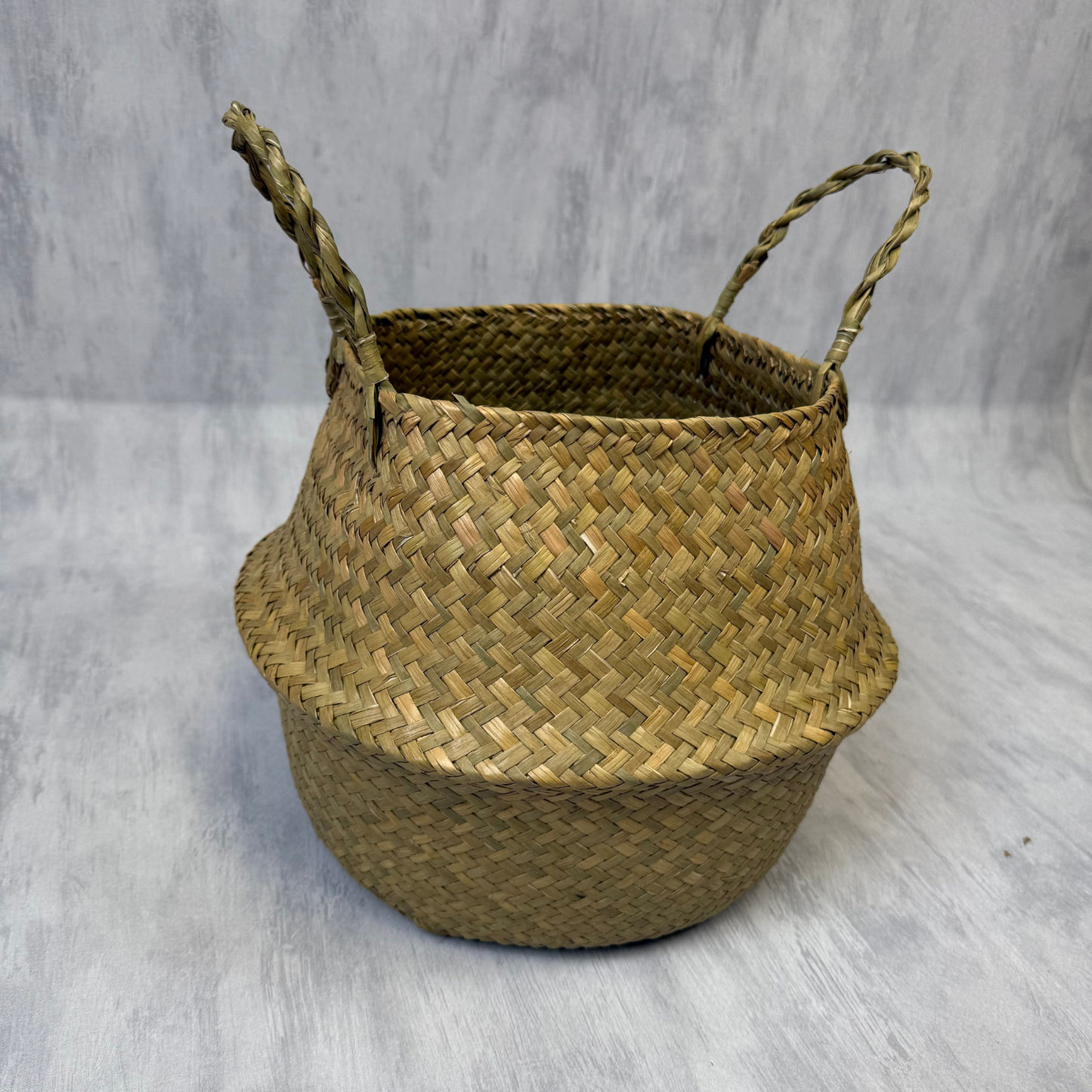 Macetero de Yute Tejido a Mano | Cesta Boho 25 cm
