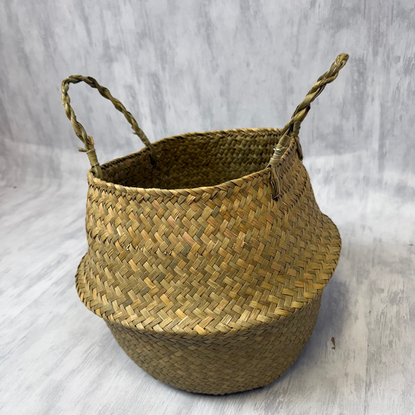 Macetero de Yute Tejido a Mano | Cesta Boho 25 cm