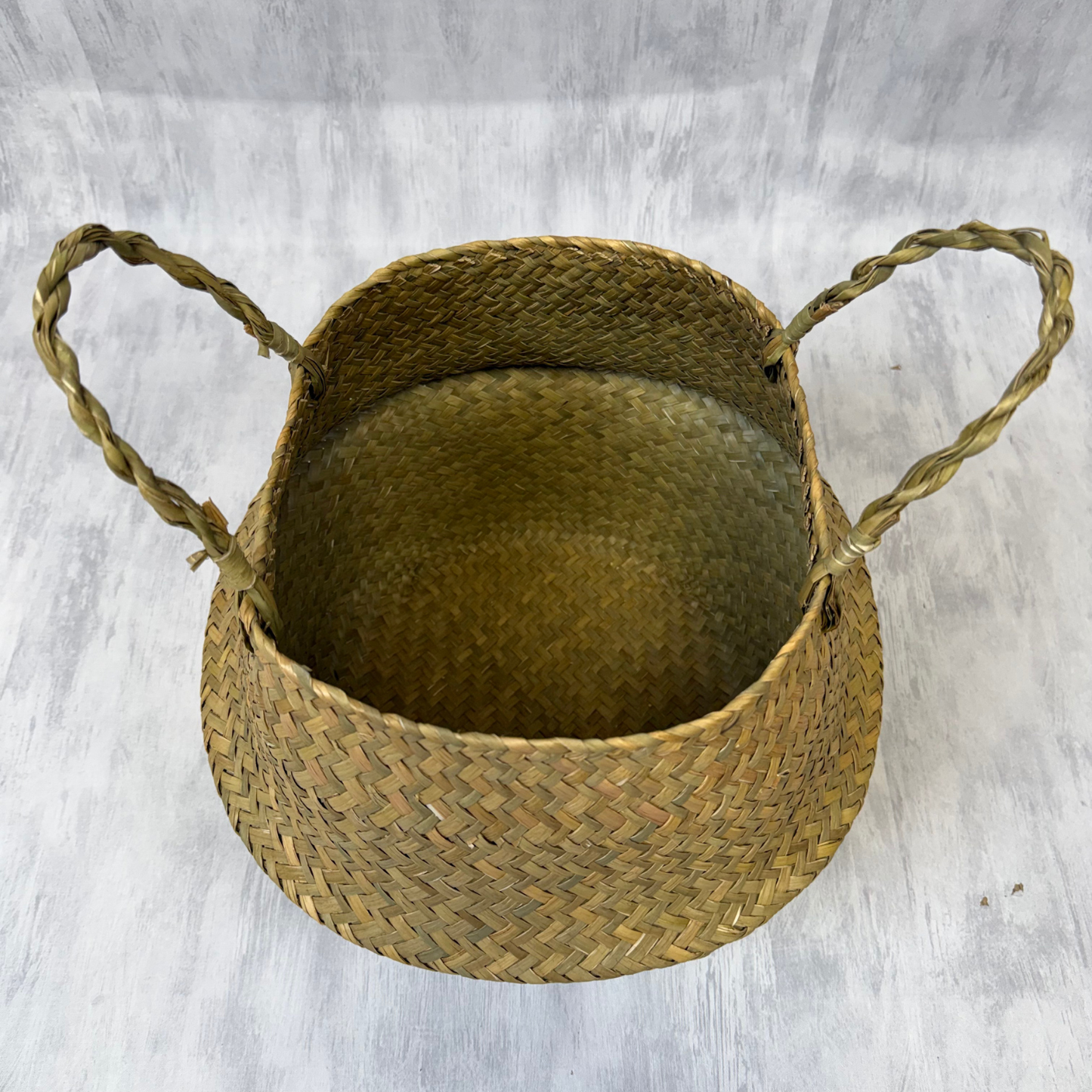 Macetero de Yute Tejido a Mano | Cesta Boho 25 cm