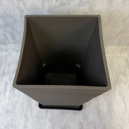 Macetero Rectangular de Soga Trenzada Negro XXL 69 cm